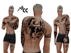 Sims 4 — Tattoo Male by castillocreator — DO NOT steal / claim as yours! Tag me @fccreator_ so I can see you using my