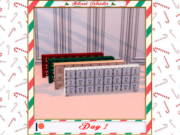 Sims 4 — Advent calendar decor Patreon by Winner9 — Advent calendar decor from my Advent Calendar 2021, published at