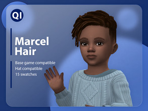 Sims 4 — Marcel Hair by qicc — A short dreadlock hairstyle. - Maxis Match - Base game compatible - Hat compatible -