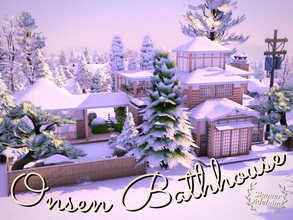 Sims 4 — Onsen Bathhouse by simmer_adelaina — The Onsen Bathhouse is the perfect place to unwind after an exciting day on
