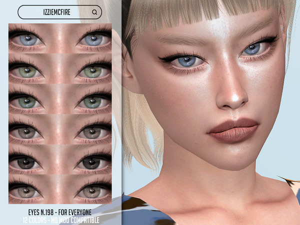 Sims 4 — IMF Eyes N.198 by IzzieMcFire — - Stand alone item with thumbnail - 12 colors - All ages and genders - HQ