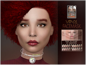 Sims 4 — VIP-01 Facemask by BAkalia — Hello :) Realistic facemask for female sims in twenty skin colors. It works like a