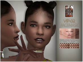 Sims 4 — VIP-02 Facemask by BAkalia — Hello :) Realistic facemask for female sims in twenty skin colors. It works like a