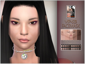 Sims 4 — VIP-03 Facemask by BAkalia — Hello :) Realistic facemask for female sims in twenty skin colors. It works like a