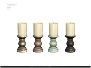 Sims 4 — Agata decor - candle v01 by Severinka_ — Candle v01 From the set 'Agata livingroom decor' Build / Buy category: