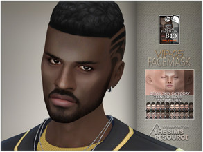 Sims 4 — VIP-05 Facemask by BAkalia — Hello :) Realistic facemask for male sims in twenty skin colors. It works like a