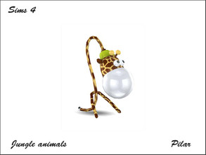 Sims 4 —  Giraffe TableLamp by Pilar —  Giraffe TableLamp