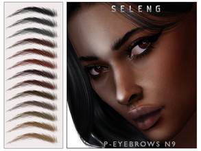 Sims 4 — P-Eyebrows N9[Patreon] by Seleng — The eyebrows has 21 colours and HQ compatible. Allowed for teen, young adult,