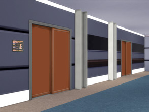 Sims 4 — (Not quite) Enterprise-D sliding doors by kotake2 — Inspired by doors from Star Trek TNG's Enterprise-D. 5