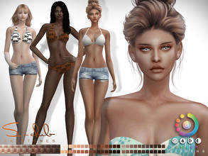 Sims 4 — Soft female skin colorful by S-Club by S-Club — Soft female skintone, with 10 base swatche, compatible with