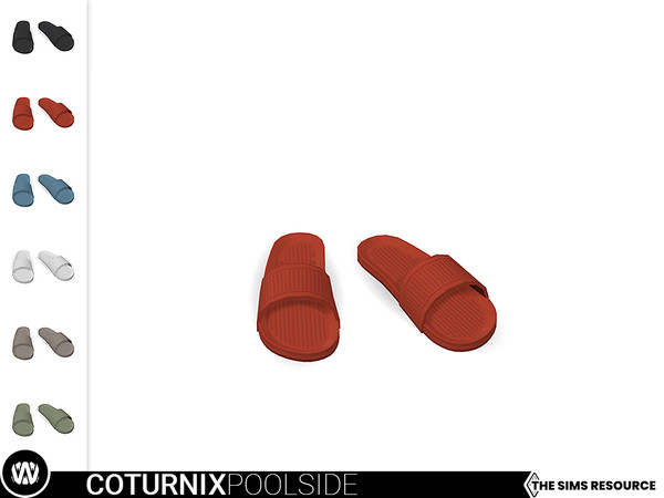 Sims 4 — Coturnix Slipper by wondymoon — - Coturnix Poolside - Slipper - Wondymoon|TSR - Creations'2021