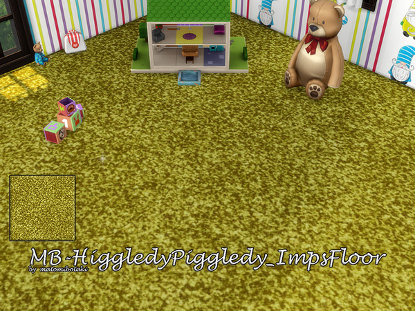 Sims 4 — MB-HiggledyPiggledy_ImpsFloor by matomibotaki — MB-HiggledyPiggledy_ImpsFloor Fluffy kids carpet. The set