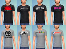 Sims 4 — Rock Band T Shirts by QuinnLikesMusic — 8 rock band t shirts for The Sims 4 (All American Rejects, Good