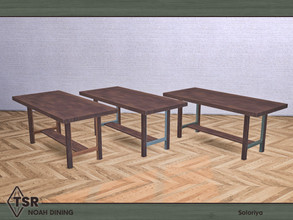 Sims 4 — Noah Dining. Dining Table by soloriya — Dining table. Part of Noah Dining set. 3 color variations. Category: