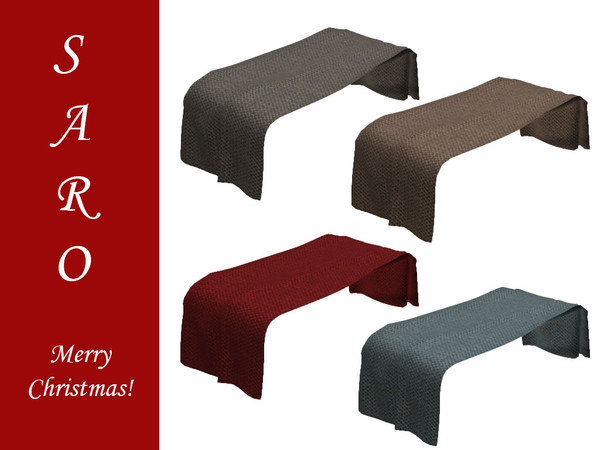 Sims 4 — SARO-Xmas blanket by SSR99 — blanket from the couch in same collection