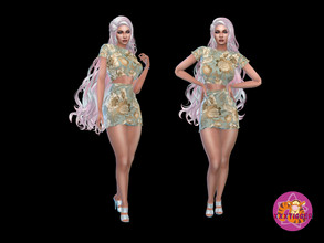 Sims 4 — New Year's Set (Top) by XXXTigs — Top Synthetic 4 Colors
