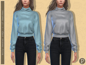 Sims 4 — Holly Sweater. by Pipco — A turtleneck in 17 colors. Base Game Compatible New Mesh All Lods HQ Compatible