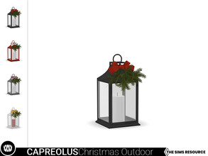 Sims 4 — Capreolus Lantern by wondymoon — - Capreolus Christmas Outdoor Decorations - Lantern - Wondymoon|TSR -