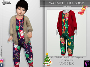 Sims 4 — Warmth Full Body  by KaTPurpura — Long and classic bodysuit for female and male infants, along with a cotton and