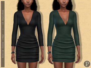 Sims 4 — Noelle Dress. by Pipco — A mini dress in 15 colors. Base Game Compatible New Mesh All Lods HQ Compatible