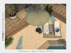 Sims 4 — Christmas in Tropics Terrain Paint by Caroll912 — A single swatch of textured sand terrain paint in yellow and