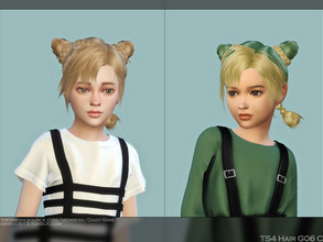 Sims 4 — Child Hair G06C (Patreon Early Access) by Daisy-Sims — 25 colors hat compatible all LODs 19k poly at LOD0 HQ