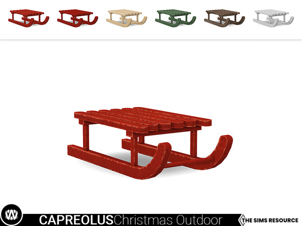 Sims 4 — Capreolus Sled by wondymoon — - Capreolus Christmas Outdoor Decorations - Sled - Wondymoon|TSR - Creations'2021