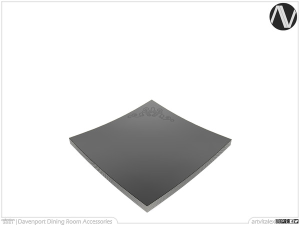 Sims 4 — Davenport Platters by ArtVitalex — Dining Room Collection | All rights reserved | Belong to 2021 ArtVitalex@TSR