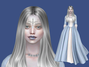 Sims 4 — The Snow Maiden by EmmaGRT — This Sim is my interpretation of The Snow Maiden :) Snegurochka, or The Snow