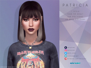 Sims 4 — Patricia (Patreon) by Anto — Don't miss The Chromatic Collection! You'll get up to 100 base colours, and extra