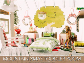Sims 4 — Mountain Xmas Toddler Room by MychQQQ — Value: $ 9,680 Size: 6x4 