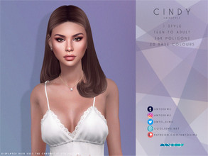 Sims 4 — Cindy (Patreon) by Anto — Don't miss The Chromatic Collection! You'll get up to 100 base colours, and extra