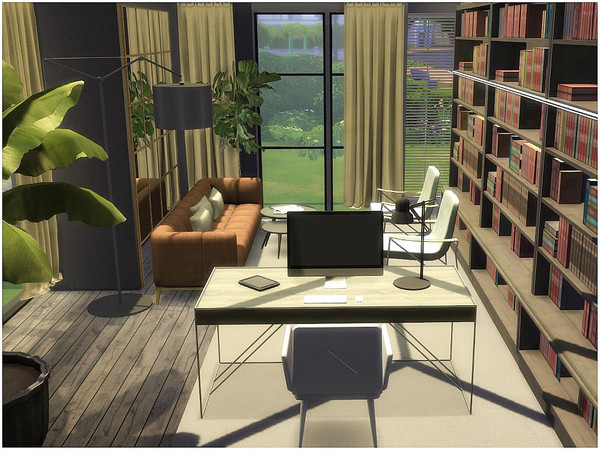 Sims 4 — Office 4 by lotsbymanal — A modern office..