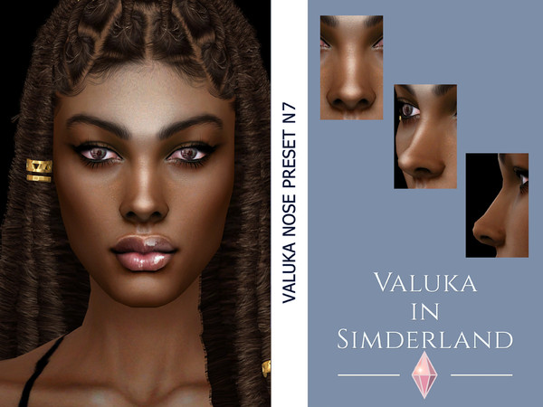 Sims 4 — [Patreon] Valuka - Nose preset N7 by Valuka — Nose preset N7 for female from teen to elder.