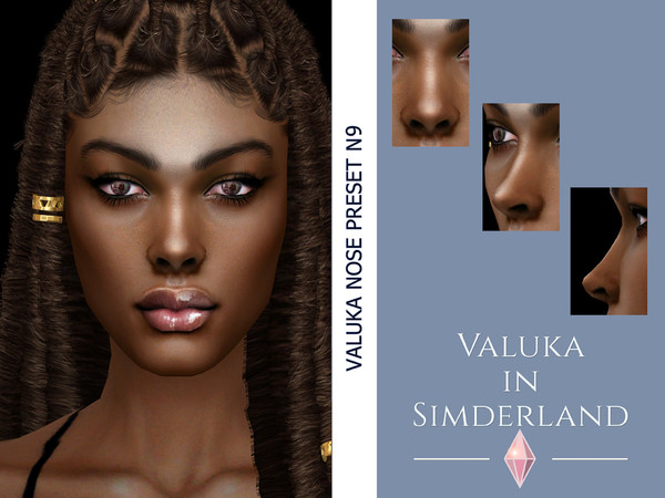 Sims 4 — [Patreon] Valuka - Nose preset N9 by Valuka — Nose preset N9 for female from teen to elder.