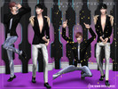 Sims 4 — New Year's Pose Pack by YaniSim — Celebrate New Year's with style and some confetti! Contains of 9 poses 4 group
