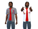 Sims 4 — MLB St Louis Cardinals Jersey by AeroJay — - Clothing For Adult - 2 Swatches - City Living Required - Thank You