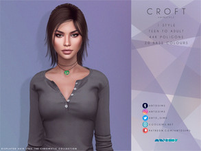 Sims 4 — Croft (Patreon) by Anto — Don't miss The Chromatic Collection! You'll get up to 100 base colours, and extra