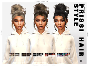 Sims 4 — LeahLillith Prissi Hairstyle by Leah_Lillith — Prissi Hairstyle All LODs Smooth bones Custom CAS thumbnail Works