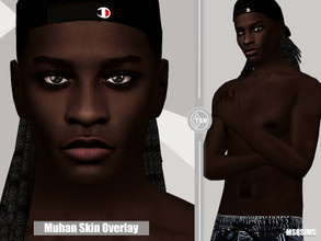 Sims 4 — Muhan Skin Overlay by MSQSIMS — This male skin overlay with eyebrows and hair scalp is available in 4 different