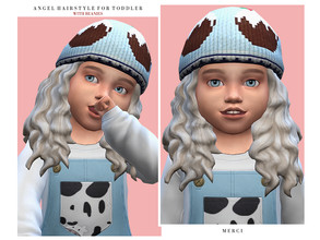 Sims 4 — Angel Hairstyle for Toddler by -Merci- — New Maxis Match Hairstyle for Sims4. -For toddler. -Base Game