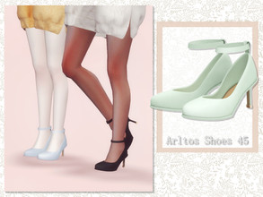 Sims 4 — Elegant high heels / 45 by Arltos — 12 colors. HQ compatible.