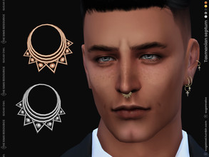 Sims 4 — Tasmanian septum by sugar_owl — Septum ring with metal pearls for male and female sims. - new mesh - base game