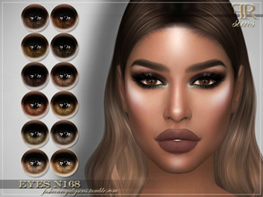 Sims 4 — Eyes N168 by FashionRoyaltySims — Standalone Custom thumbnail All ages and genders 12 color options HQ texture