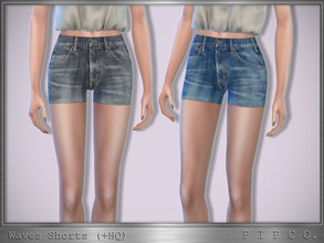 Sims 4 — Waves Shorts. by Pipco — Denim shorts in 3 colors. Base Game Compatible New Mesh All Lods HQ Compatible Specular