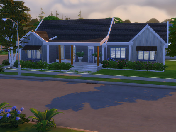 Sims 4 — Cedar 112 Base Game by gredsuke2 — Homey, spacious home that fits a family of 5. 