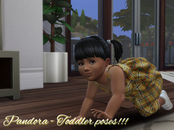 Sims 4 — Toddler poses by Pandorassims4cc — Pose pack contains 7 poses in total