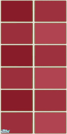 Sims 2 — NK Plaid Tile Walls -  Red by MoMama — Red plaid tile for your kitchen or bath.