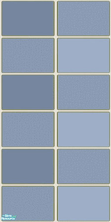 Sims 2 — NK Plaid Tile Walls - Dusty Blue by MoMama — Dusty Blue plaid tile for your kitchen or bath.