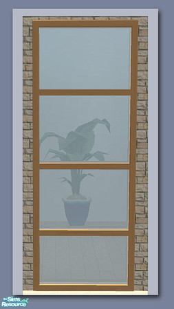 Sims 2 — Chamonix Single Window - Frosted Glass by Shakeshaft — Part of a new mesh set of 2 new doors and a window, set